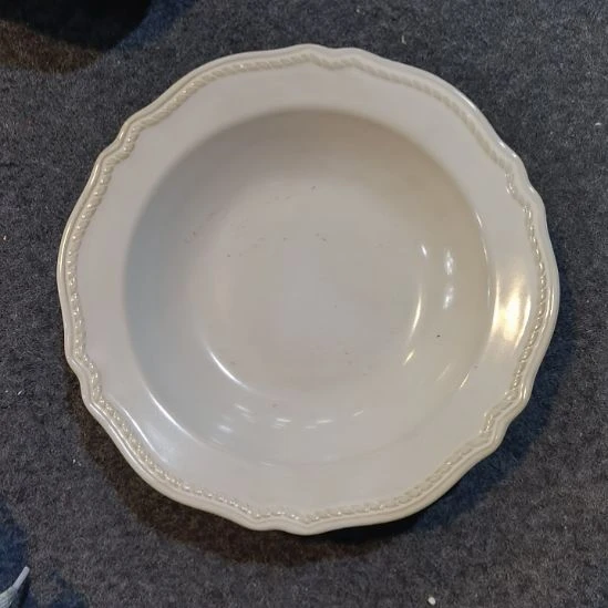 瓷片微瑕麻花辫深盘两个一组