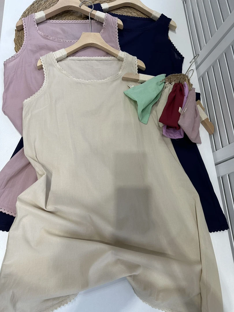 夏季连衣裙裙子百搭背带花边背心裙25031