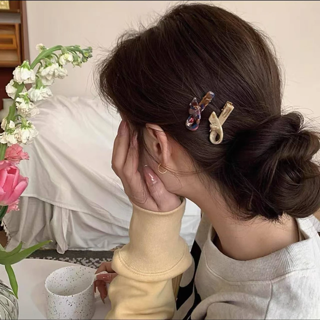 M683 尊的精致小众设计碎发夹可爱侧边夹简约