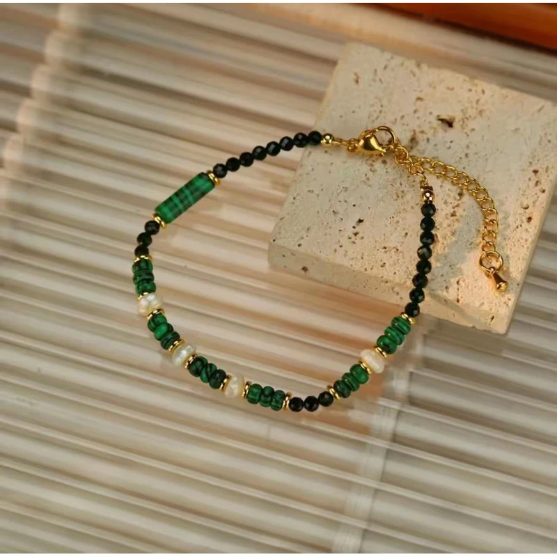 【墨绿绮链】817天然水晶手链