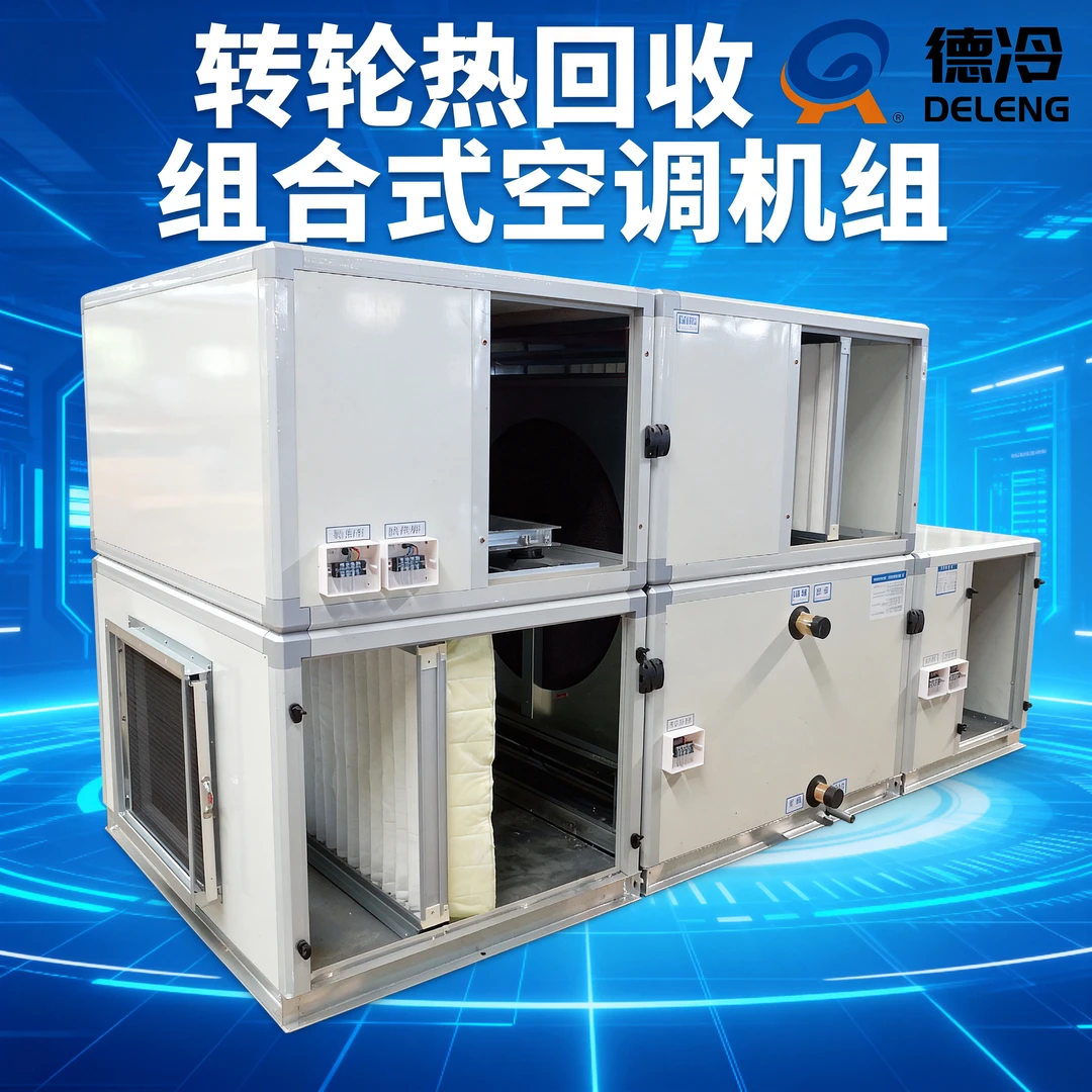 转轮热回收组合式空调机组风柜水冷新风洁净化初中效过滤恒温恒湿