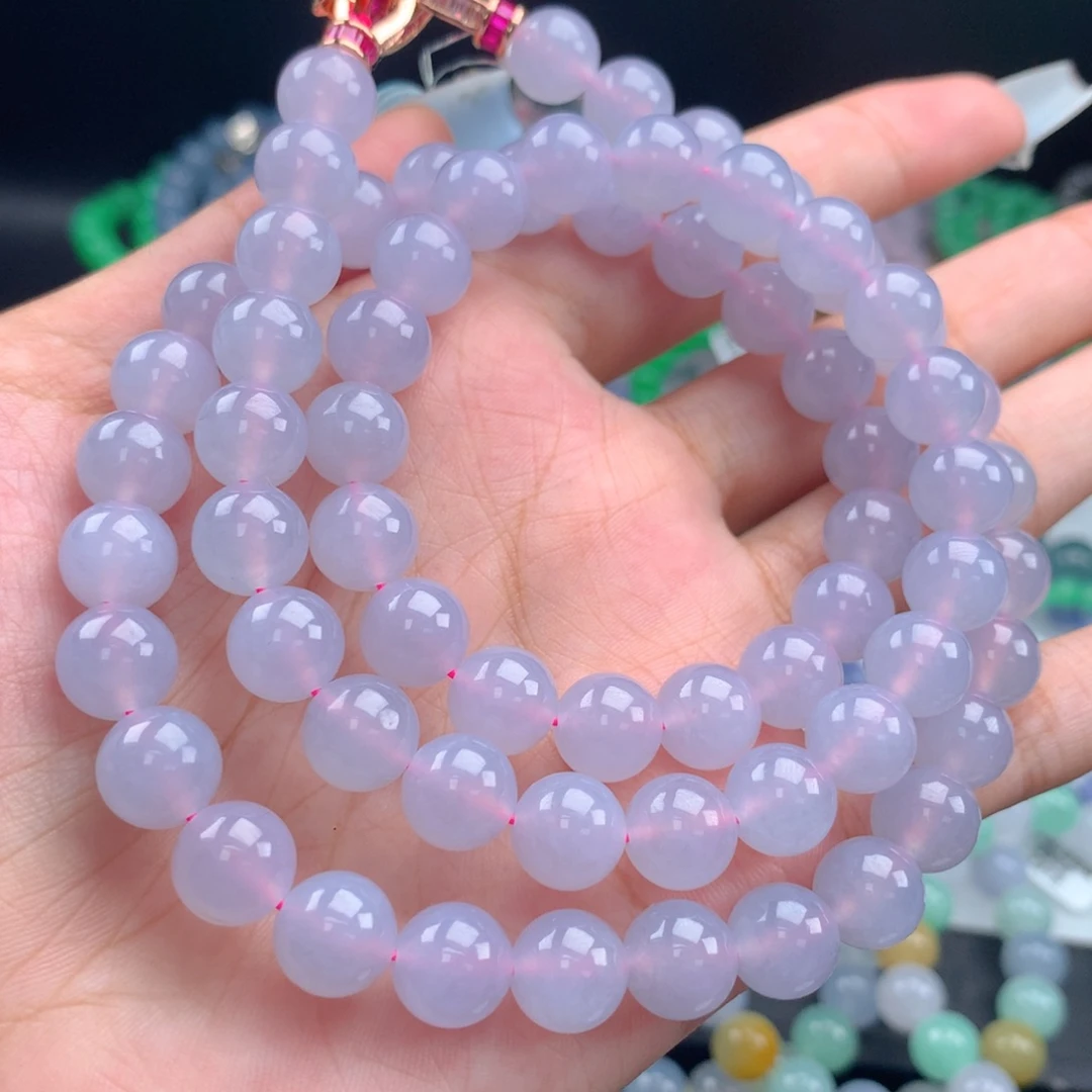 翡翠未镶嵌毛衣链