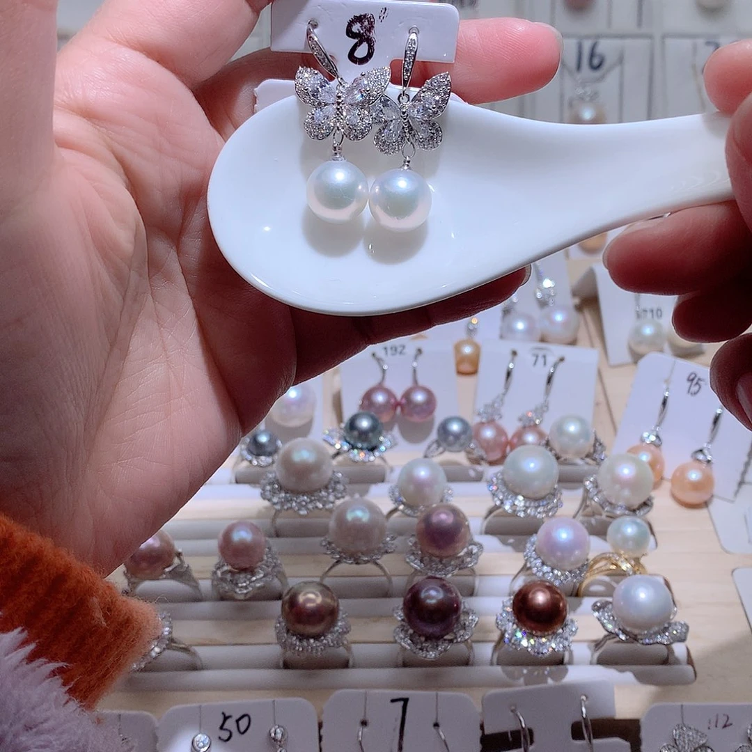 耳饰未镶嵌淡水珍珠CC11mm