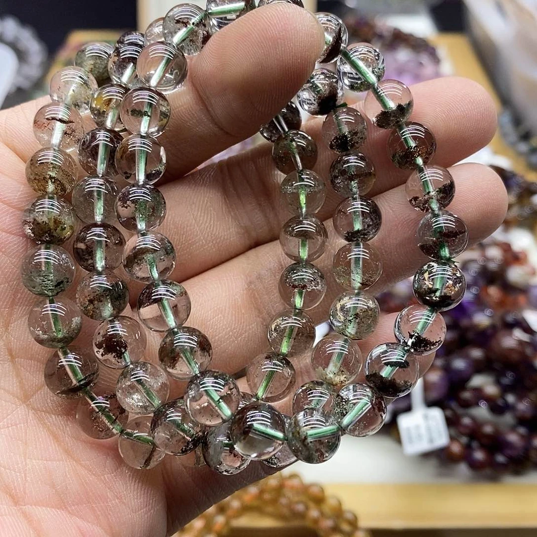 水晶手链未镶嵌多样性发货发一条