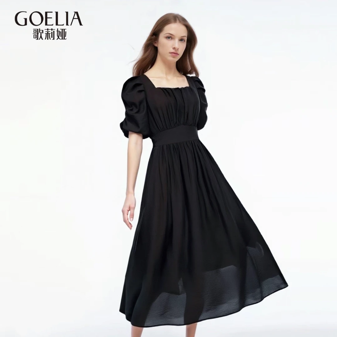 歌莉娅 夏季新品 天丝莱赛尔连衣裙  1E5R4K800