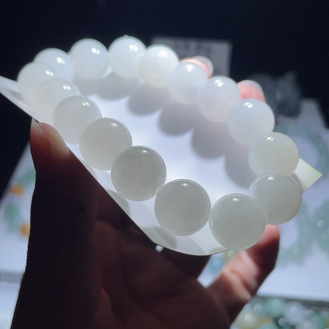 定制翡翠未镶嵌天然a货翡翠手串