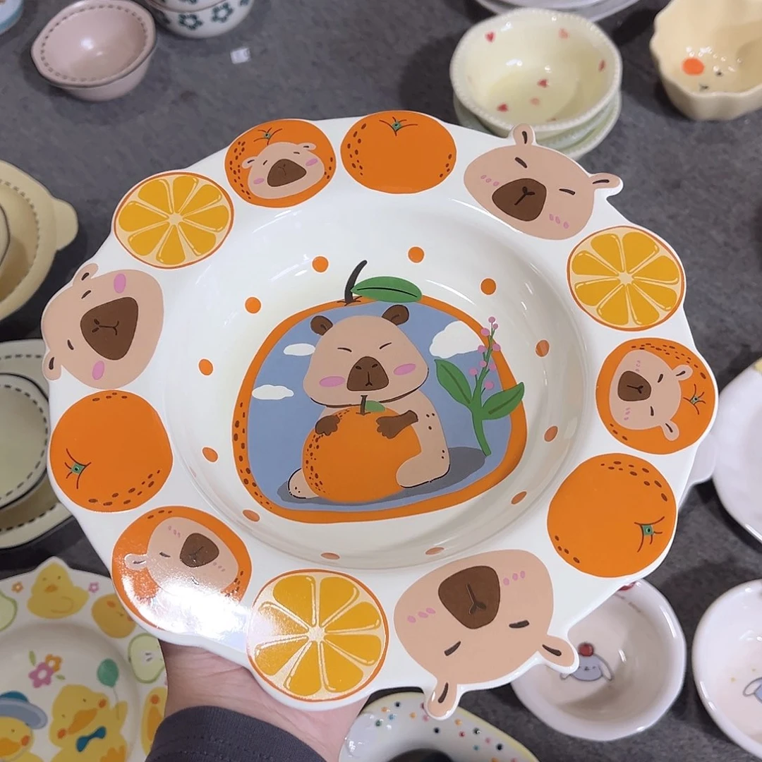 卡皮巴拉陶瓷餐具9寸