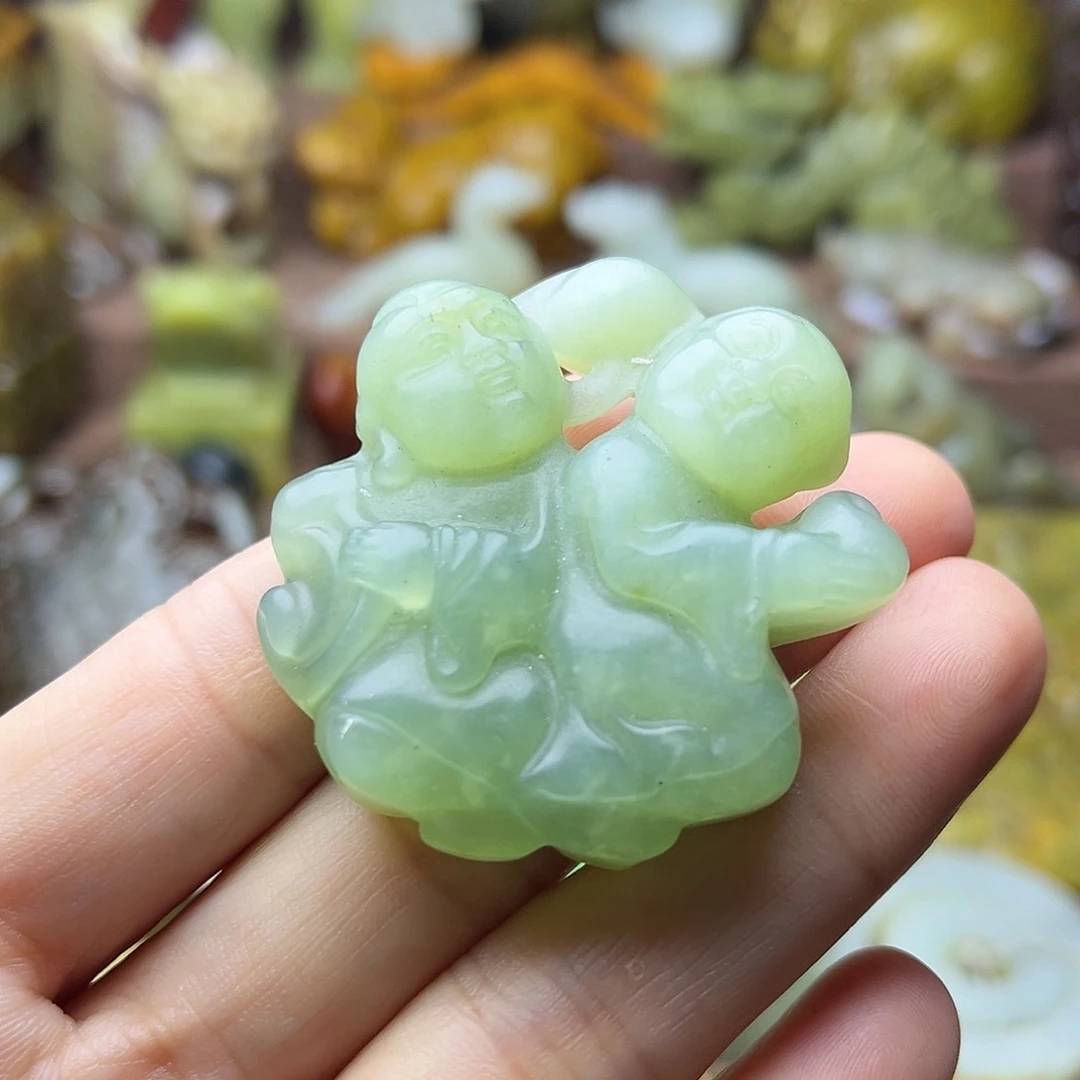 白玉菩提吊坠39。。