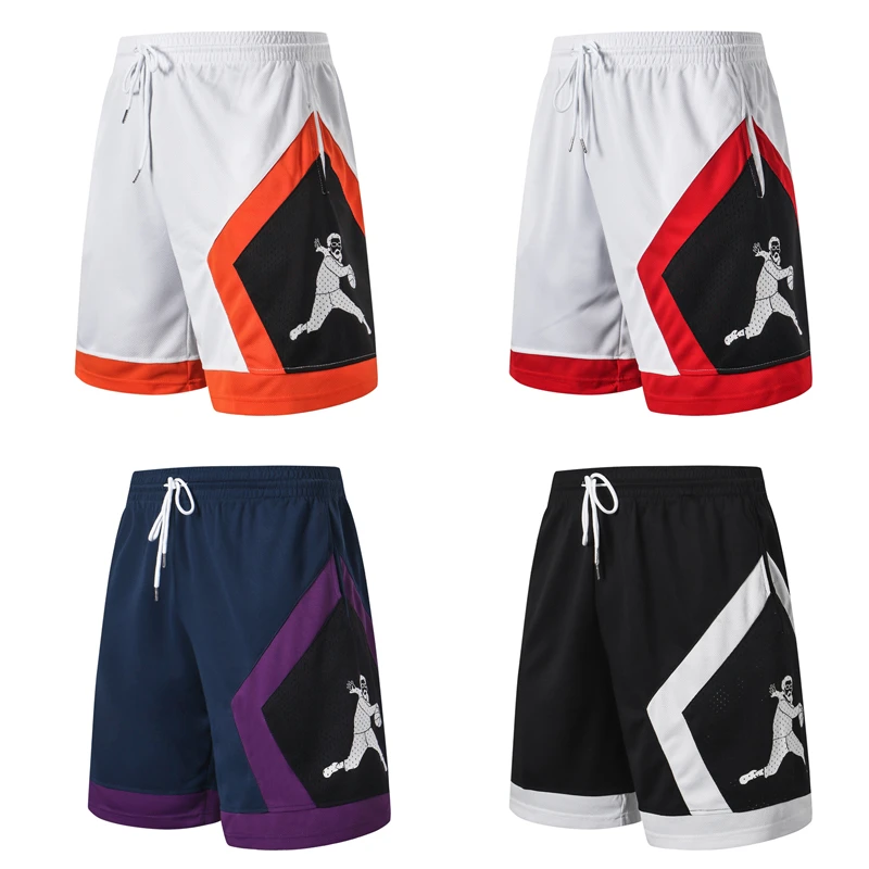 欧文篮球裤休闲运动裤男速干五分街头篮球短裤街球短裤跑步训练裤