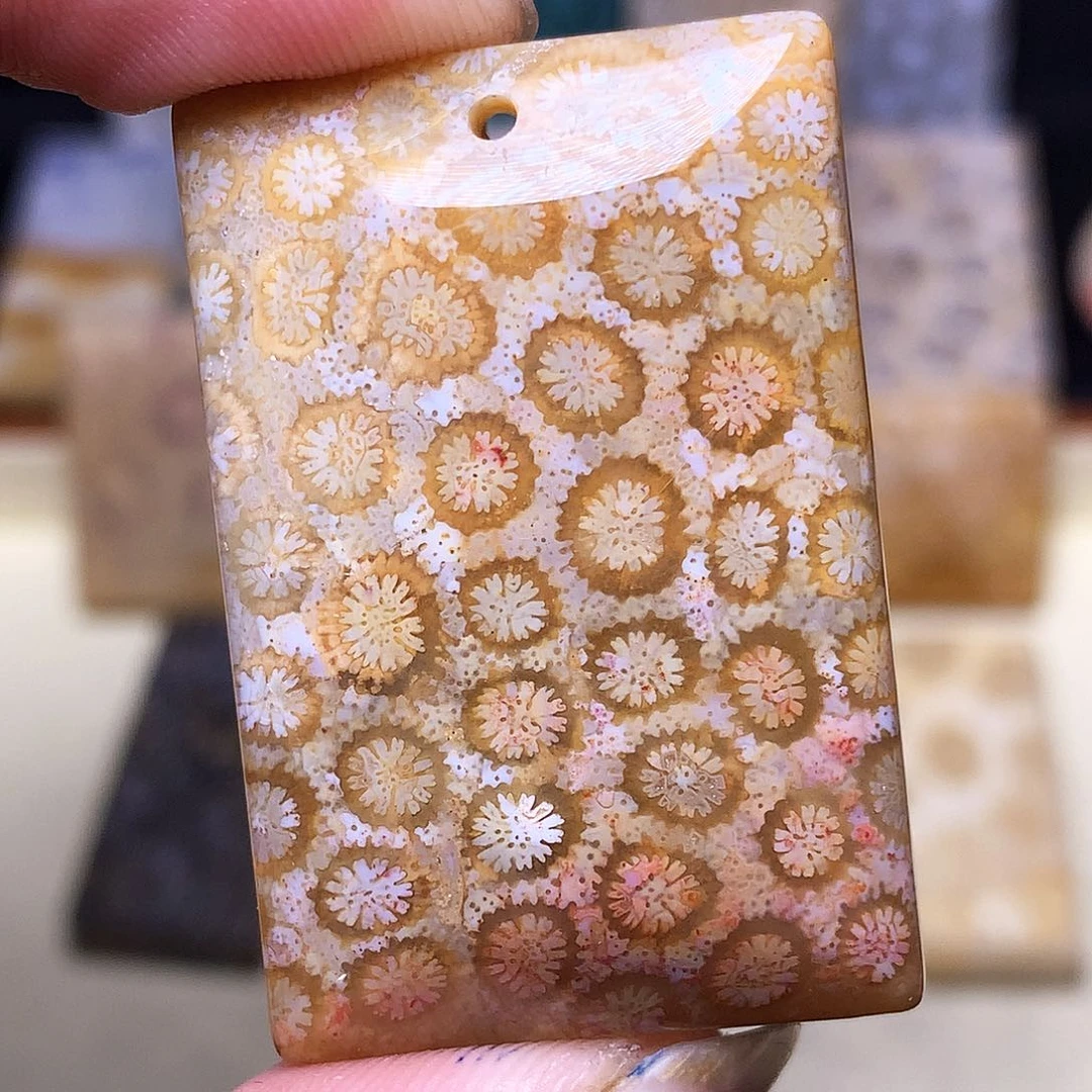 硅化玉珠宝奇石合金花*丸