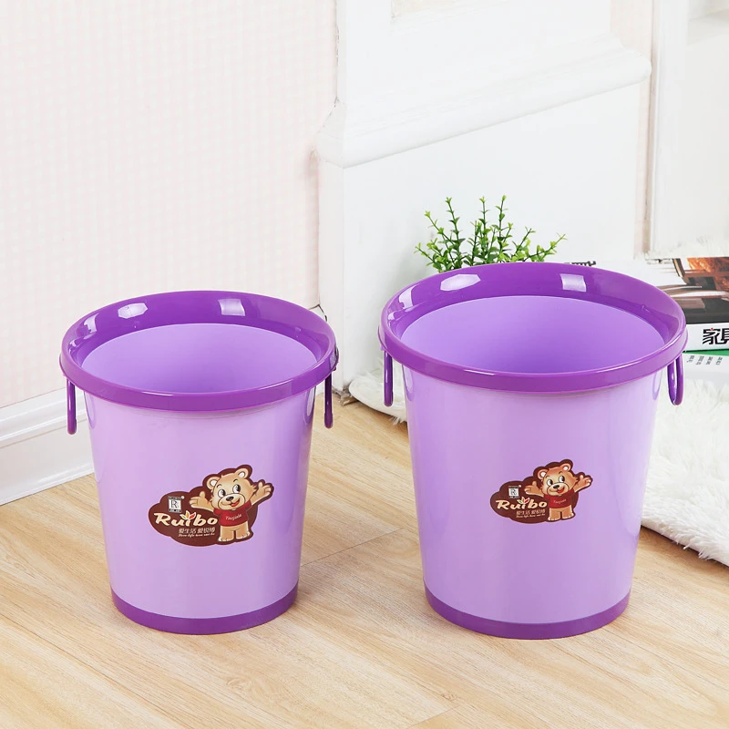 超厚耐用中号垃圾桶家用塑料家居卫生间塑料垃圾桶厨房耐用垃圾桶