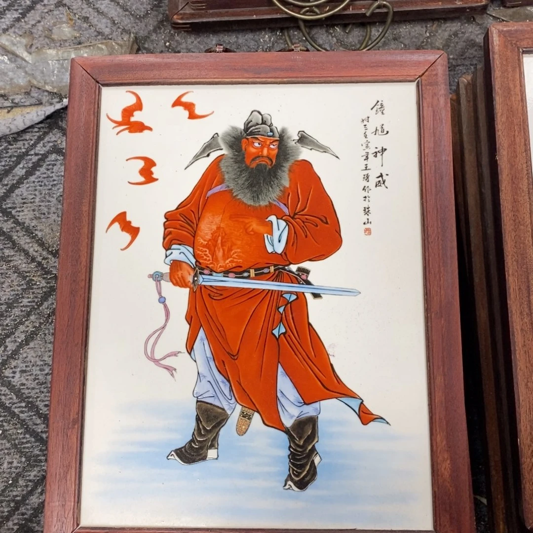瓷片37*28 景德镇瓷板画柴窑烧制