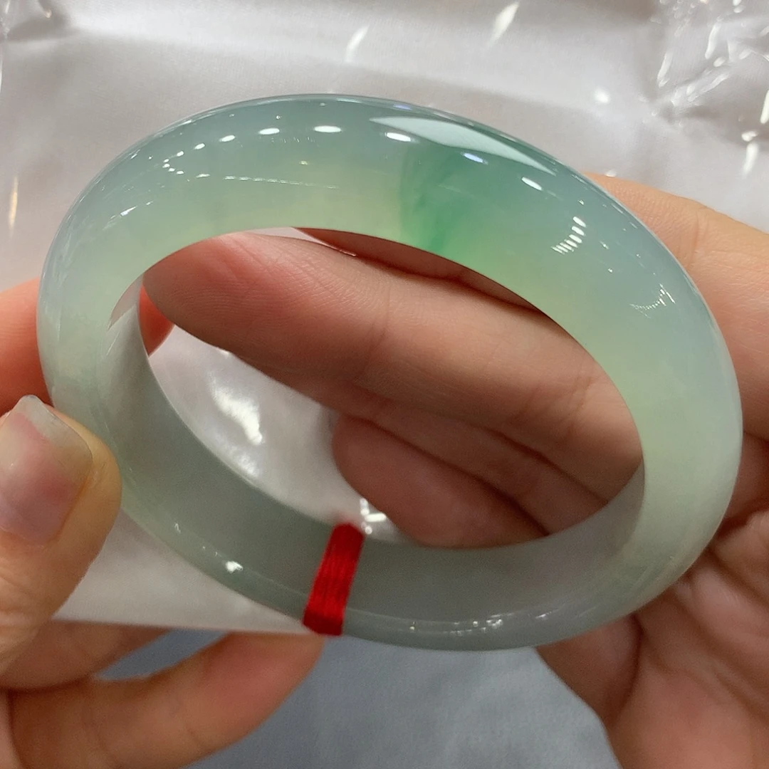 翡翠未镶嵌手镯58正圈