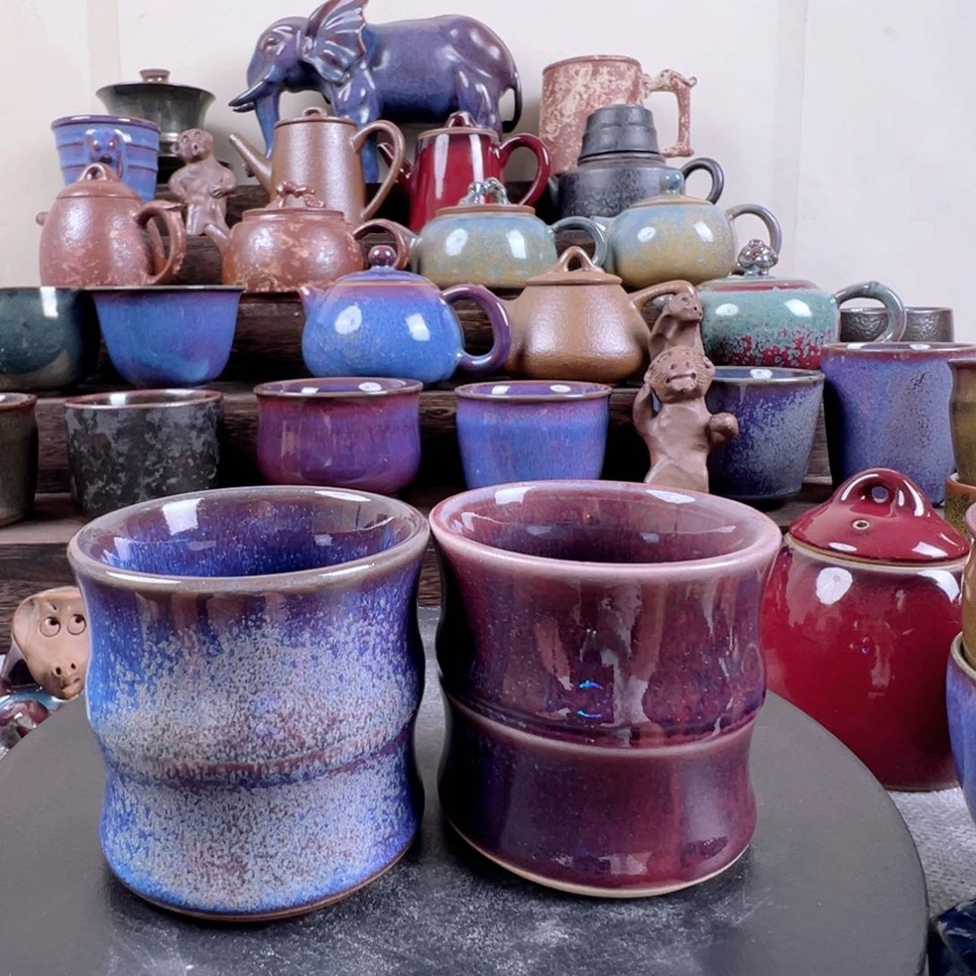 满容100ml竹节杯一对