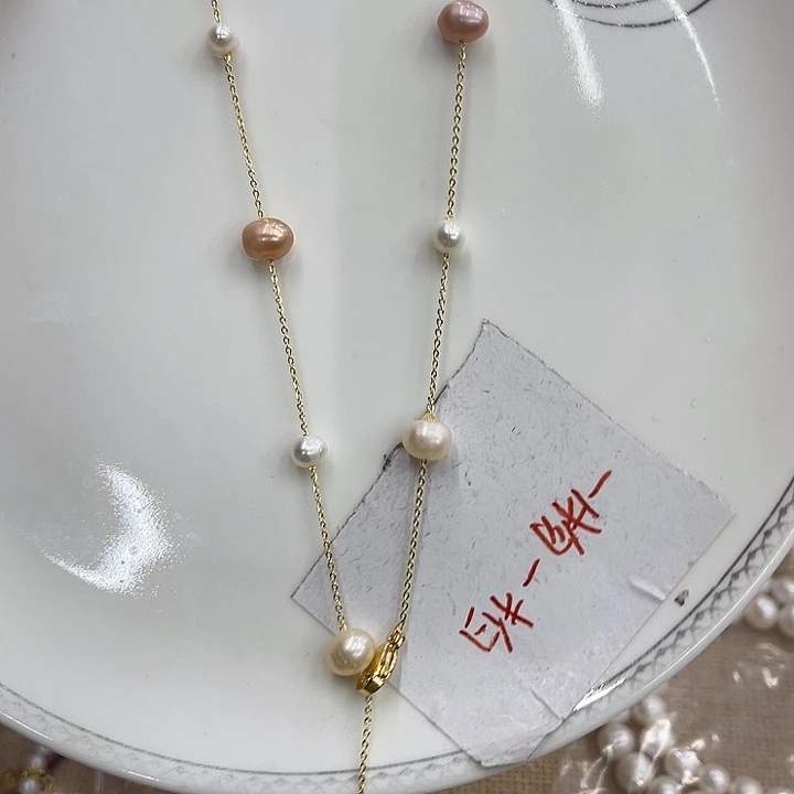 未镶嵌颈饰淡水珍珠0219