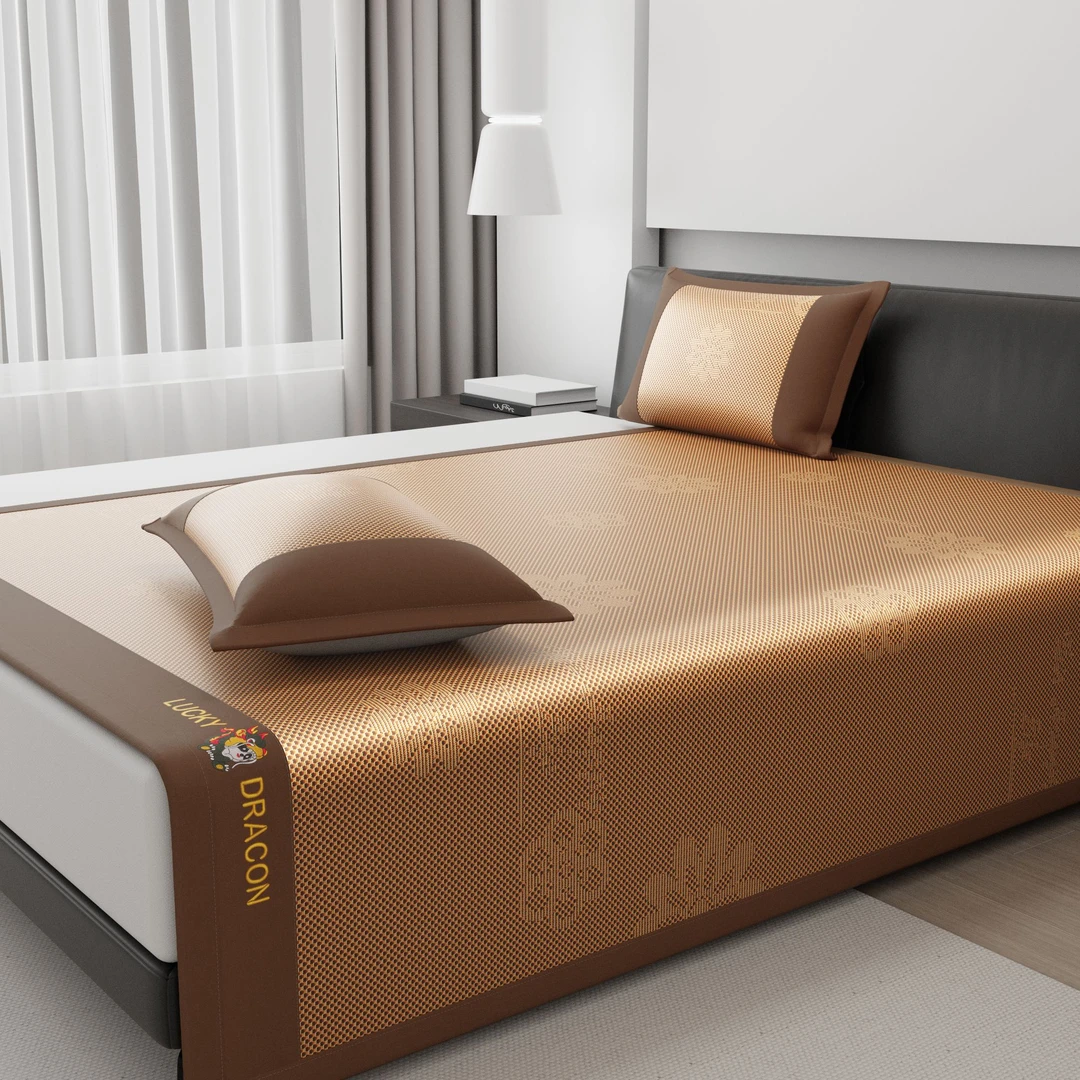 【董事长专属】冰丝藤席床单款三件套夏季凉感空调席