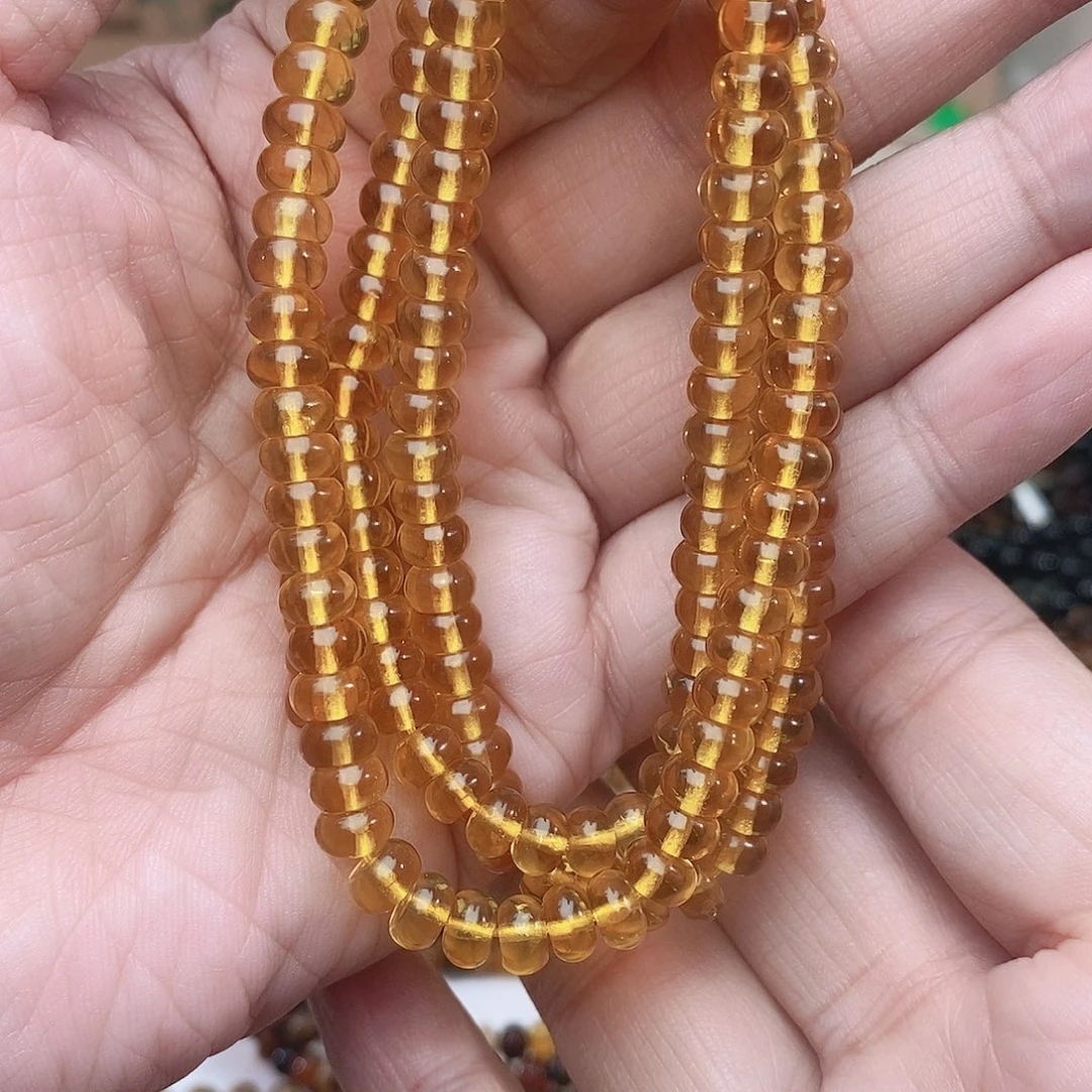 琥珀未镶嵌裸石6金