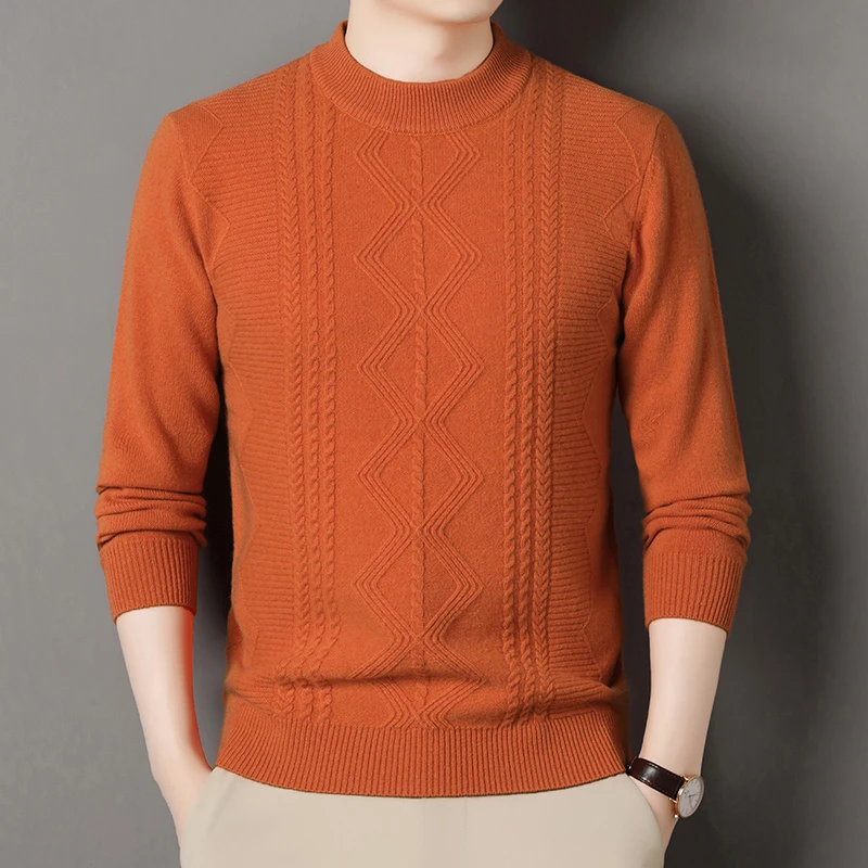 老爷车【重磅加厚】450克高档100％绵羊毛新款男士柔软舒适亲肤