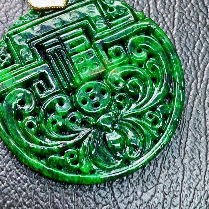 翡翠银S925镶嵌颈饰