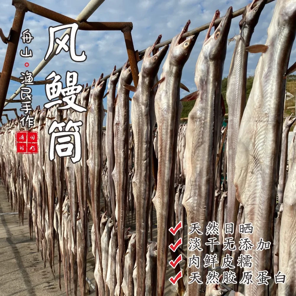 舟山风鳗筒整条海鳗鱼东海鳗鱼干大鳗鱼筒鳗鱼鲞风干海鲜非干货