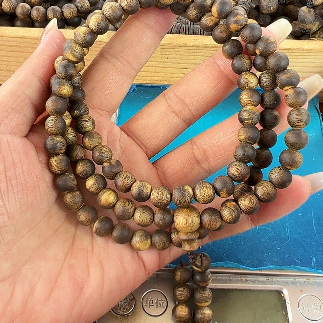 沉香碎屑沉香卡07圆珠多圈20g