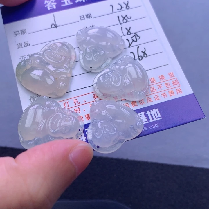 翡翠未镶嵌颈饰小****z