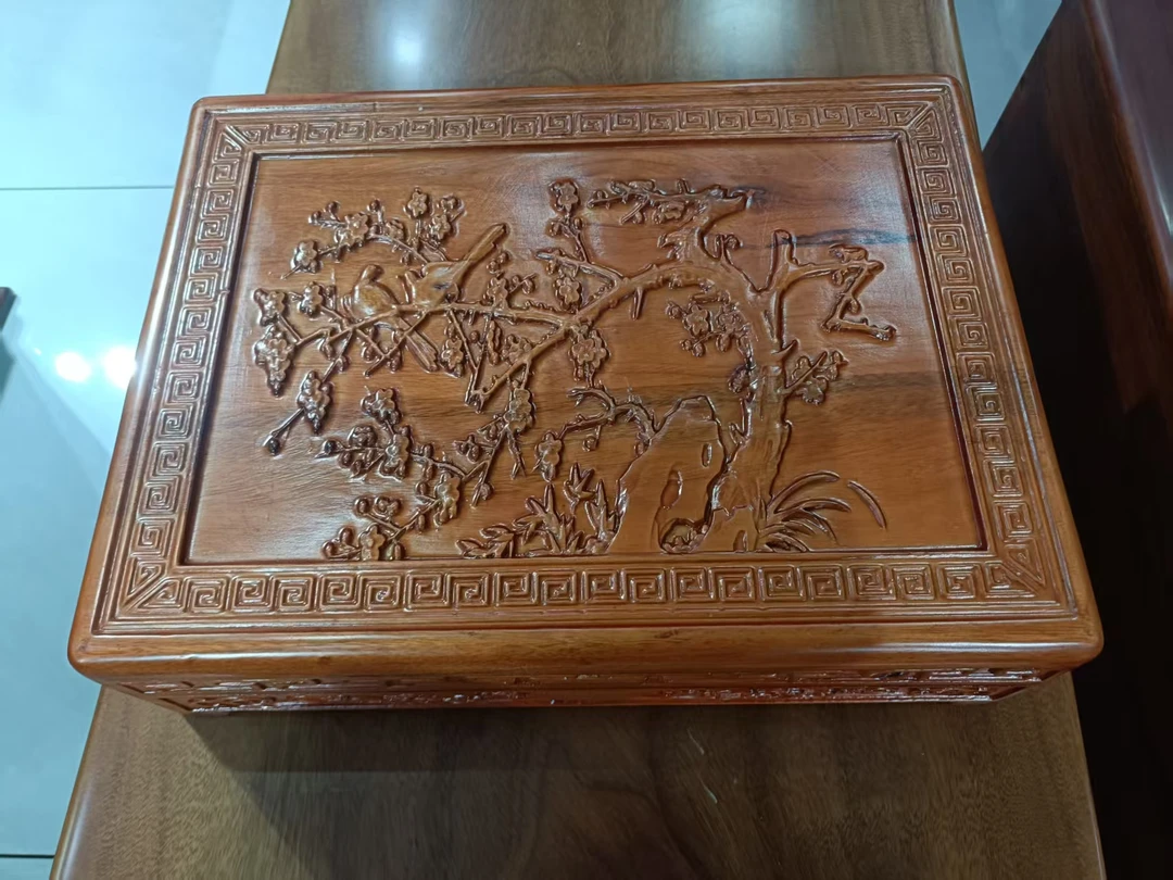 精品首饰盒香樟木首饰盒33/25/9