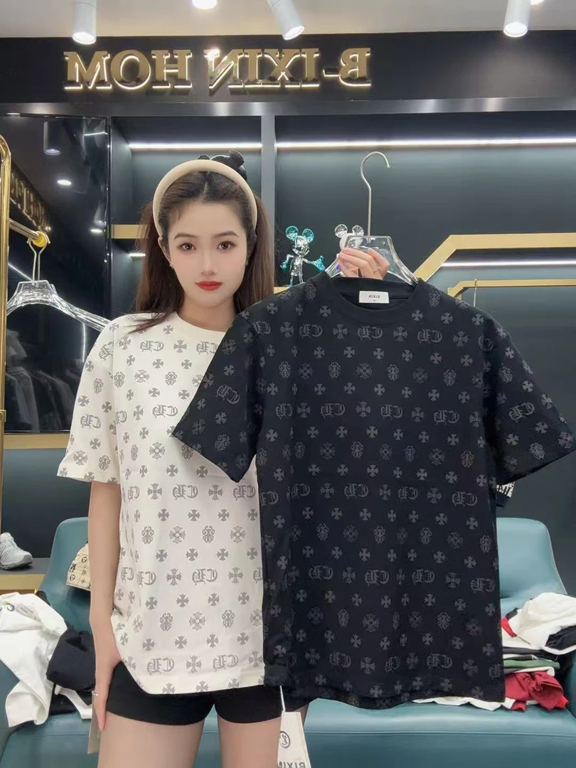 【晓晓】2025夏季时尚轻奢重工艺圆领短袖