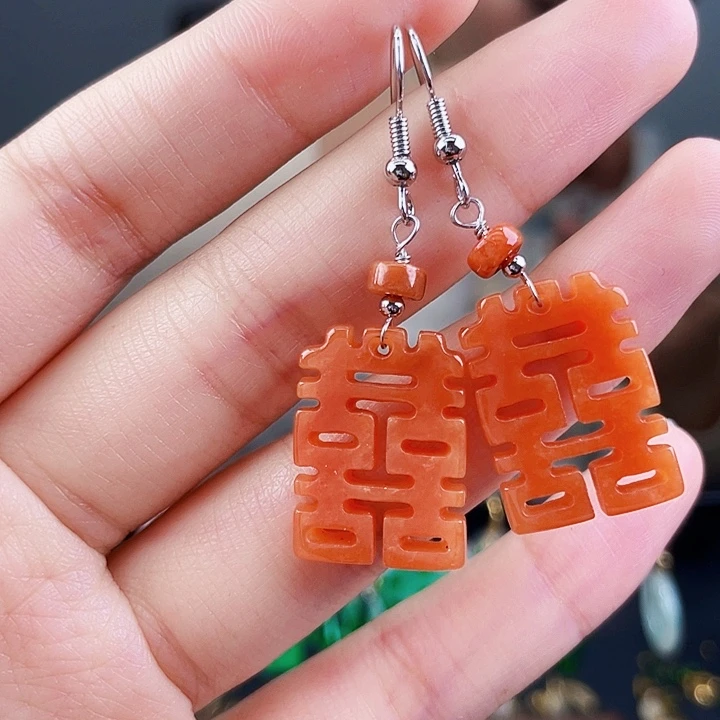 翡翠耳饰未镶嵌饰品