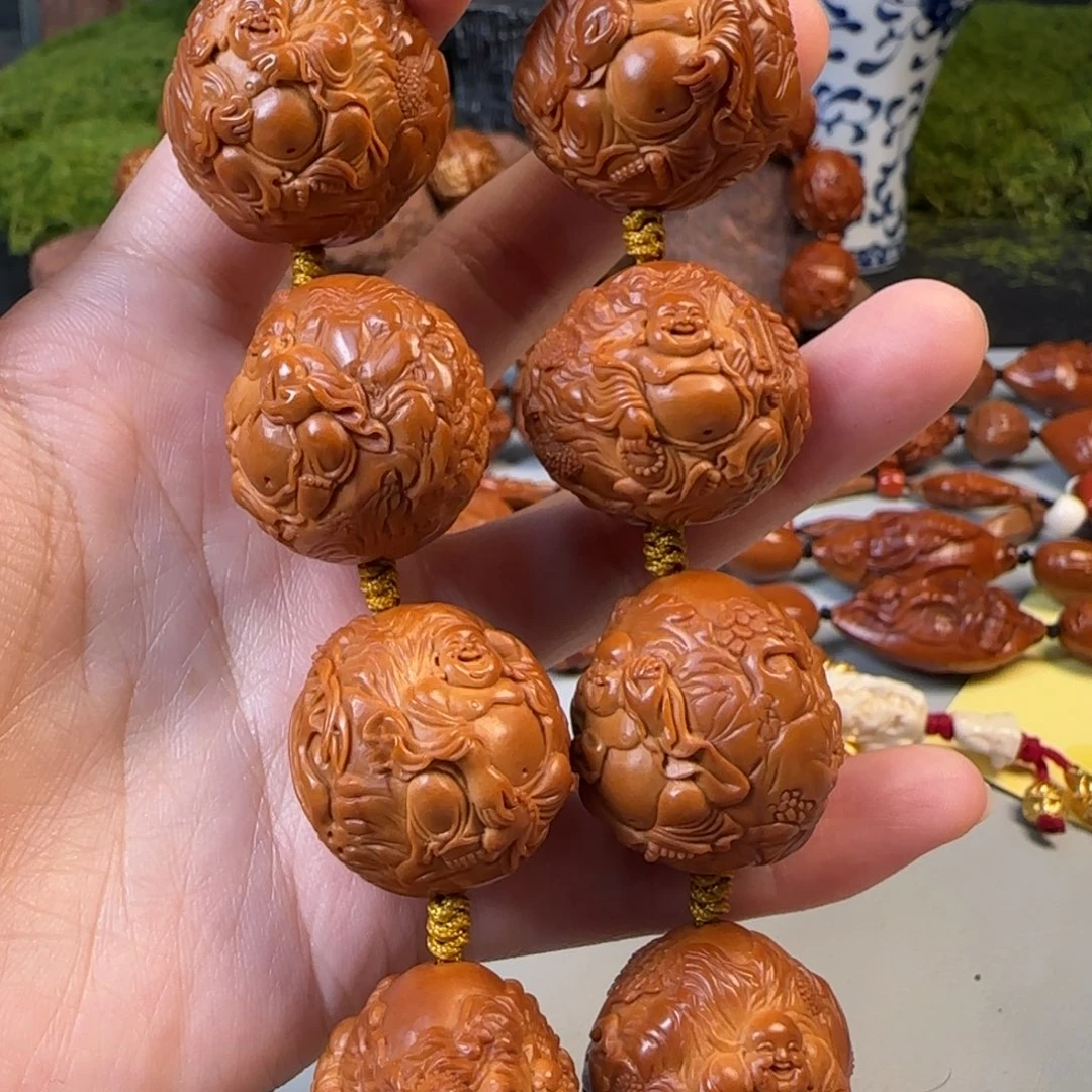 橄榄核手串/手链26风景童子大弥勒