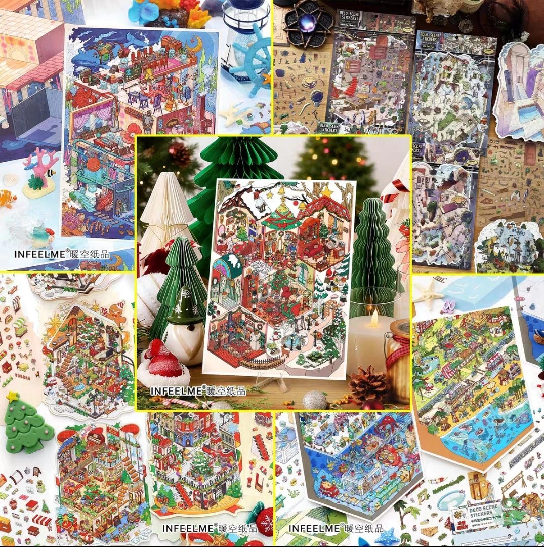 Infeel.Me今日营业中二十七 二十六 我的小屋十四 十三造景贴纸