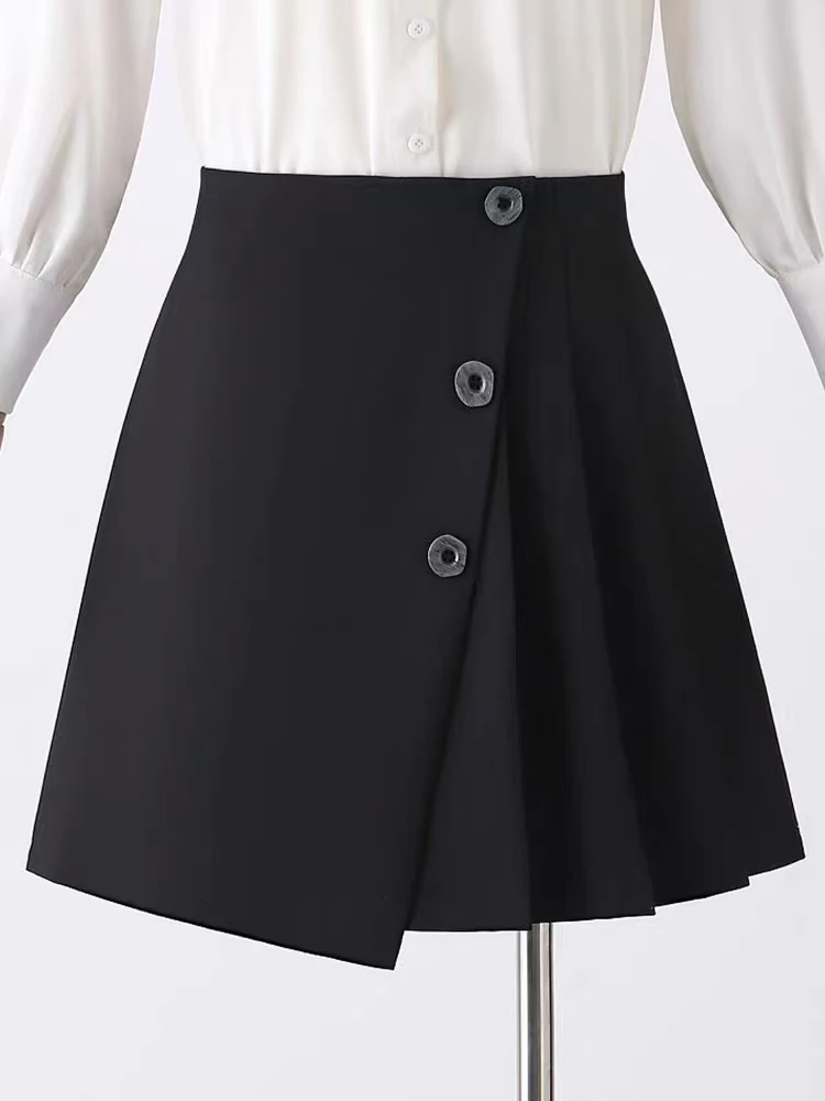 829#秋冬款时尚高腰显瘦呢料半身裙