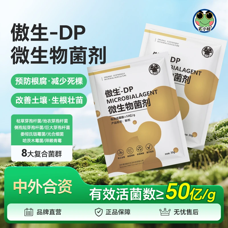 农小蛙微生物菌剂肥拌种果树瓜菜辣椒生姜大蒜出芽抗根腐重茬土传