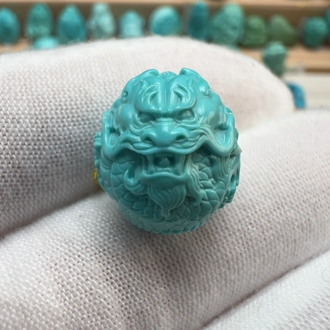 绿松石未镶嵌配饰14.6*12.6