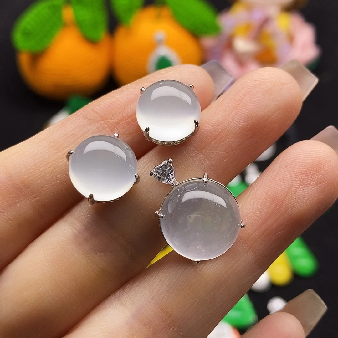 玛瑙/玉髓银S925镶嵌颈饰