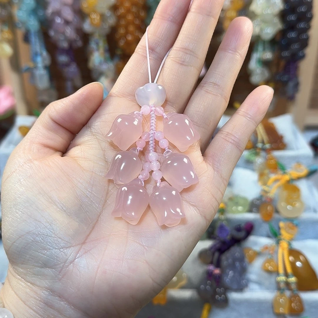 玛瑙/玉髓手机挂件未镶嵌