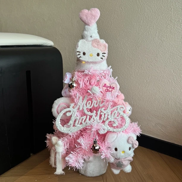 纯手工圣诞树KT圣诞装饰装扮摆件旋转八音盒圣诞节礼物旋转平安夜