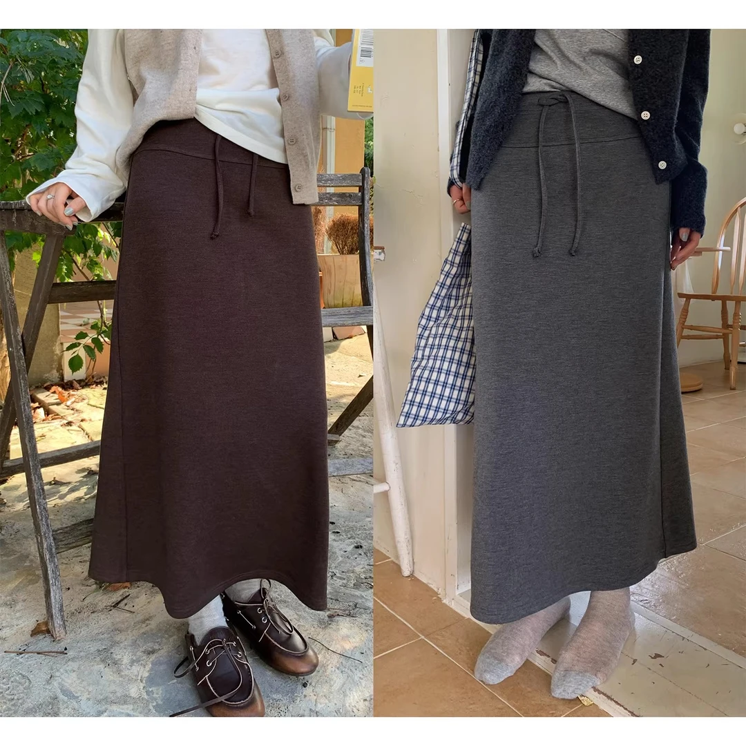 一三良品小个子 百搭显瘦高腰弹力卫裙半身裙中长包臀女Z5803