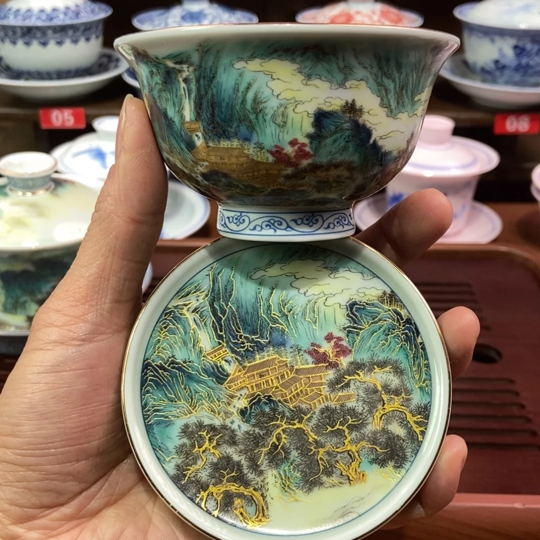 且***六景德镇高温陶瓷茶具