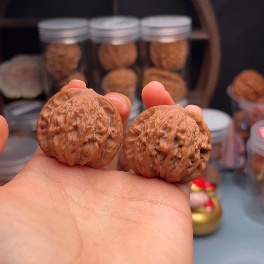 把件文玩核桃麦穗虎头 全品37