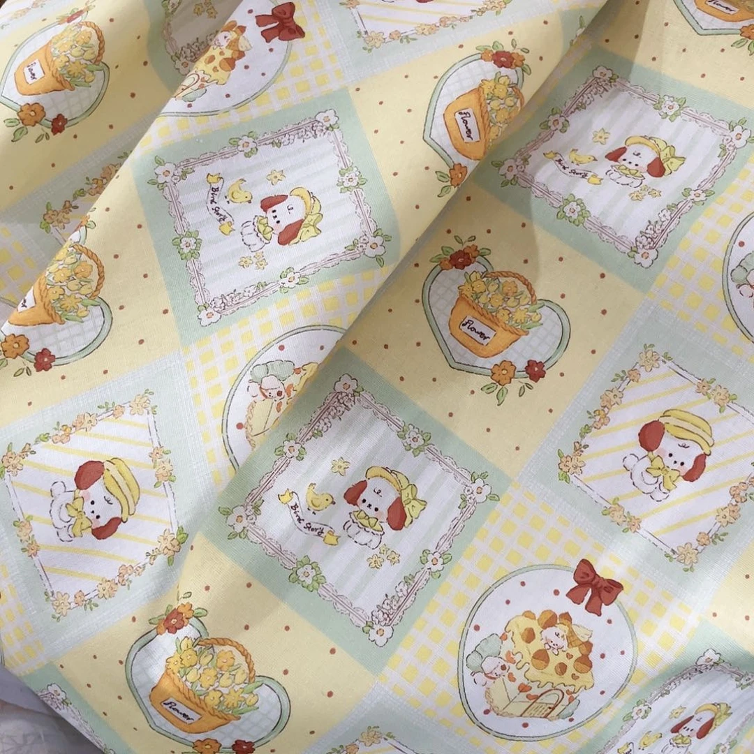 是**呀一米价纯棉平布1.1米宽果子布艺地卷