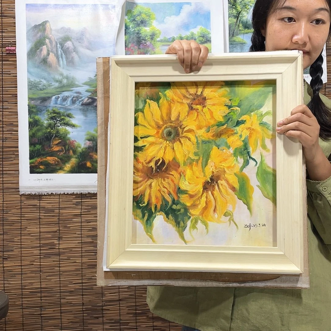 油画薇爽恭喜竞拍成功