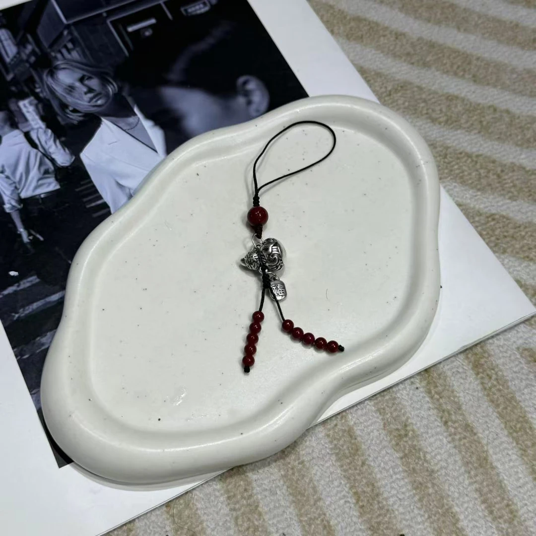 天然辰砂【A277】朱砂银葫芦吊坠