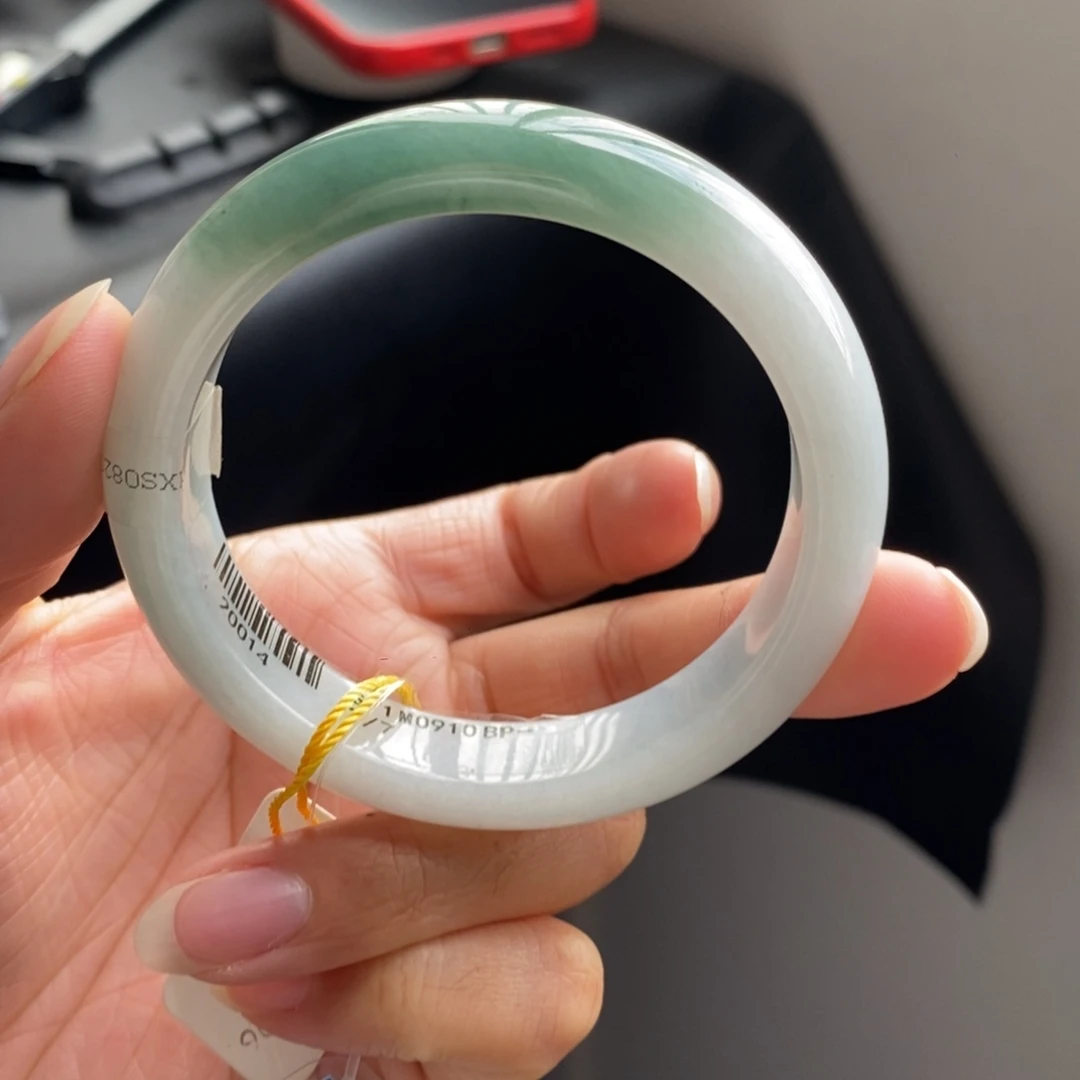 翡翠未镶嵌手镯55正圈