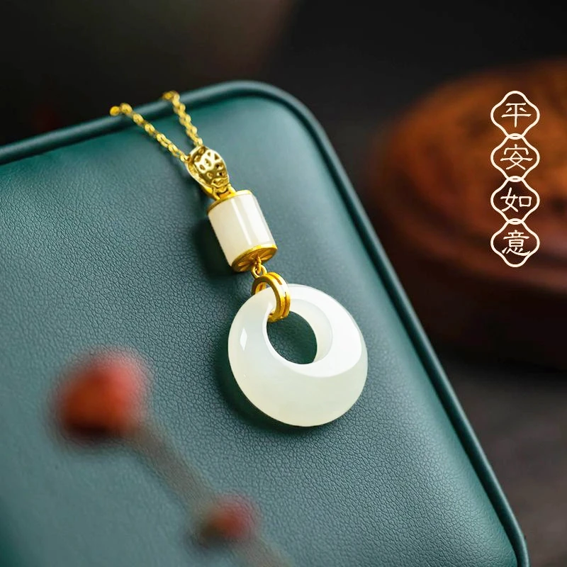 【新年礼物】如意平安项链精美包装吊坠女友老婆礼物平安扣项链