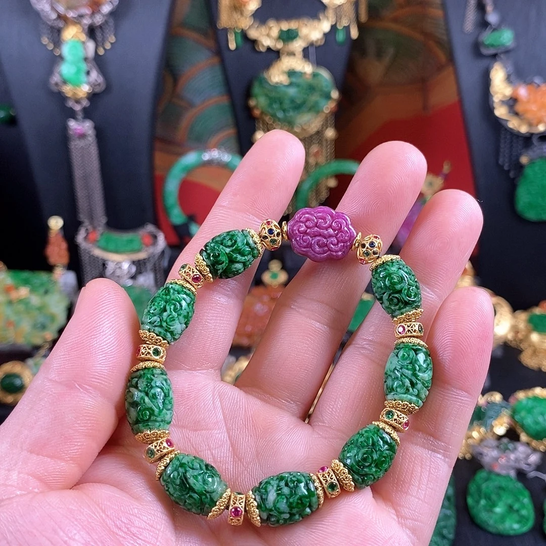 翡翠未镶嵌手链手链