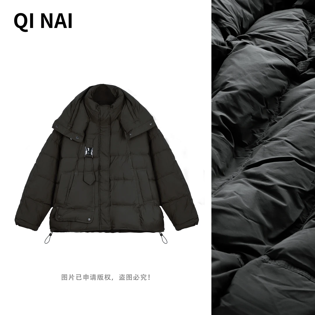 七奈推荐【旋新】新款韩版百搭保暖羽绒服时尚宽松外套QN12230