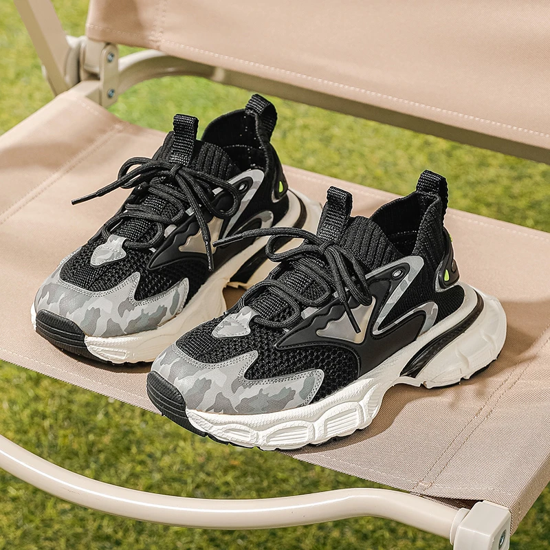 男童运动鞋2025春秋新款儿童鞋子中大童男孩网面透气休闲跑步鞋