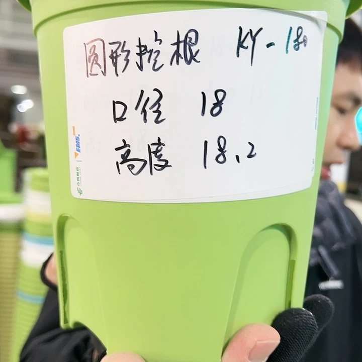 正品圆控口18高18果绿色8个无托