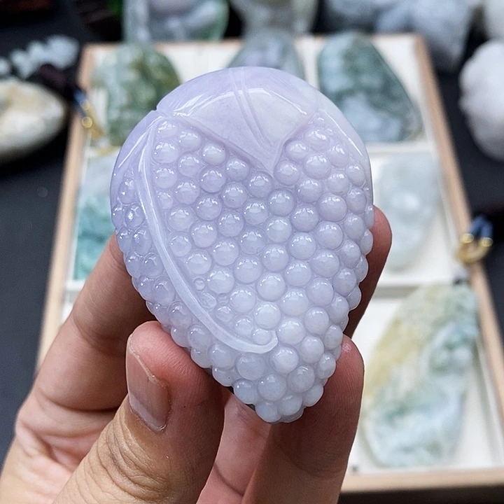 颈饰未镶嵌翡翠缅甸天然翡翠A货